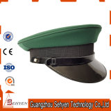 Cheap Polyester Military Office Cap Peak with Customized Logo