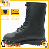 Modern Good Quality Black Cow Leather Military Combat Boots