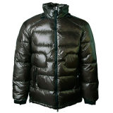 2015 Mens Black Stand Collar Padded Winter Down Jacket