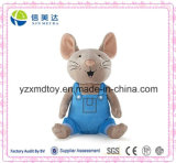 New Design Wholesale Plush Mouse Toy with Supender Trousers