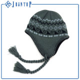 Wholesale Custom Knit Acrylic Beanie Earflap Hat