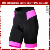 Wholealse Custom Made Womens Plain Cycling Shorts Pink (ELTCSI-11)