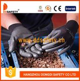 Ddsafety 2017 Hot Sale Nylon Polyester Liner Coated Crinkle Latex Work Glove