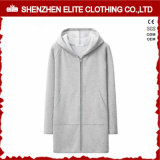 Wholesale High Quality Grey Long Hoodies Manufacturer (ELTHI-45)