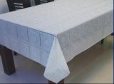 137cm PVC Gold/Silver Lace Tablecloth (JFTB-025)