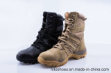 High Top Leather Construction Safety Shoes Rubber and EVA Outsole Military Boots