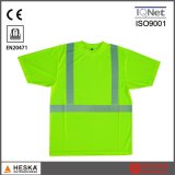 Safety Hi Vis Clothing En20471 Reflective Tape Work Yellow T-Shirt