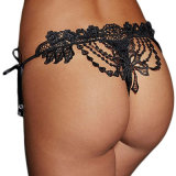 New Design Women Embroidered Beaded Lady Knicker G-String