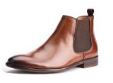 Calf Leather Custom Men Design Ankle Dress Cowboy Boot Men