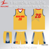 Healong Customized Sportswear Reversible Sublimation Printing Basketball Jersey