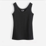 Customized High Quality (Cotton/Spandex) Personalized Lace Sexy Lady Tank Top