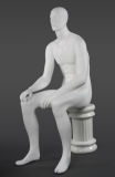 Fiberglass Mannequin Male with Sittting Pose
