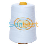 100% Spun Polyester Bag Closing Thread in Raw White or Mix Colors, 200g-8kg Per Cone