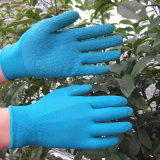 Polyester Latex Coated Polyester Gloves Safety Hand Work Glove