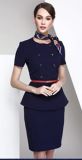 High-End Fashion Stewardess Uniform with Short Sleeves