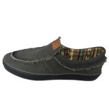 New Style Fashion Rubber Sole Dark Green Cotton Linen Shoes
