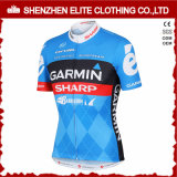 Latest Design Quick Dry Breathable Polyester Cycling Jersey Sky
