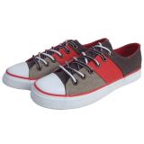 Superior Quality Manufacturer Footwear Product Brown/Red/Navy Twill Canvas Shoes Male/Female
