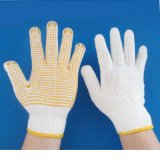 Hot Sale Industrial Working Knitted Cotton Gloves with PVC Dotted