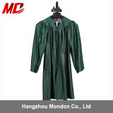 Child Shiny Graduation Gown for Kindergarden Dark Green Color