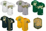 Customized Oakland Athletics 50th Anniversary on-Field Patch Baseball Jerseys