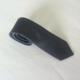 Solid Dark Grey Colour Men's Fashion Woven Silk Neckties