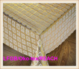 PVC Lace Gold Table Cloth in Roll Hot Sale (JFBD-003)