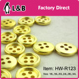 Cheap Price Classic 4 Holes 18L Gold Plastic Button