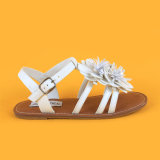 Kids Fashion Flower Leather White Girls Princess Sandals Shoes