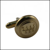 Custom Metal Gold or Silver Plated Cufflink with Logos (GZHY-XK-021)