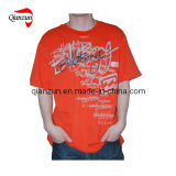 Fashion Cotton and Polyester Orange Men's T-Shirts (ZJ119)