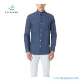 Fashion Long Sleeves Men Blue Denim Shirts with 100% Lyocell by Fly Jeans