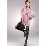 Western Style Hole in Silk Stockings Leggings for Woman's Clothes
