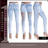 2016 Hot Sale Women Fashion Cotton Spandex Skinny Jeans (TXXL232)