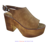 Women's Platform Wedge Sandals Flat Fashion Wooden Shoes