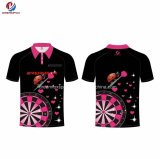 Sublimated Design Your Own Custom Dart Shirts Jersey Polo Shirt with Pocket