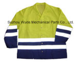 Uja006polyester Oxford PVC/PU Non-Breathable/PU Breathable Coat Reflective Cloth Parka Raincoat Worksuit Jacket
