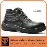 PU Injection Genuine Leather Safety Shoes Guangzhou Sc-8885