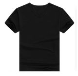 Plus Size Cotton Polyester Black Men's T Shirts