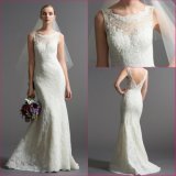 New Style 2018 Ivory Lace Applique Mermaid Wedding Dress M2017102