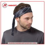 Custom Open Bandage Scarf Sweat Wicking Sports Basketball Anti-Sweat Towel Skating Color Gray Lines Headband