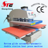 Bottom Glide Automatic Pneumatic Double Station Heat Press Machine 40*60cm T-Shirt Printing Machine Pneumatic Double Station Heat Transfer Machine