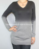 Women Fashion Sales V Neck Long Sleeve Sweater Clothing (12AW-250)