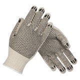 Ce Approved PVC Dotted Cotton Safety Gloves for Mechanical Work