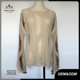 Ladies Sexy Distressed Knitwear Top