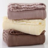 Multi-Function Plain Dyed Long-Staple Cotton Blanket for Office (02Y0006)