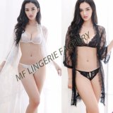 3 Set Sexy Babydoll with Robe Sexy Lingerie with Elastic Lace Material