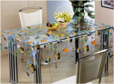 PVC Material, Oilproof, Waterproof Feature and Square Shape Table Cloth Plastic Clear Transparent