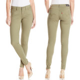Factory OEM Women Pants Color Pants Casual Trousers Garment Dye Pants