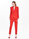 Fashion Casual Slim Fit Red Suit for Women